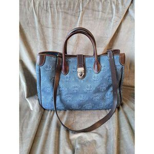 NEW - NO TAGS - Dooney & Bourke D&B sweet denim blue shoulder bag tote p…